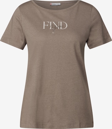 STREET ONE T-Shirt in Braun: Vorderseite