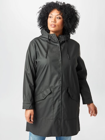 ONLY Carmakoma Regenjacke in Schwarz: predná strana