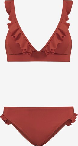 Shiwi Triangel Bikini 'BOBBY' i rød: forside