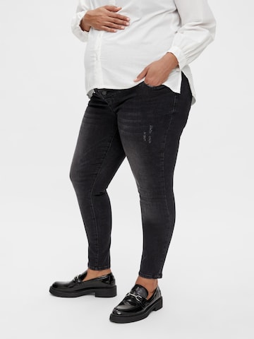 Mamalicious Curve Jeans 'Benji' in Black: front