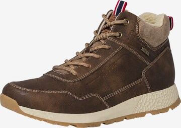 s.Oliver Sneakers hoog in Bruin: voorkant