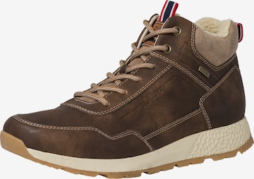s.Oliver High-Top Sneakers in Brown: front