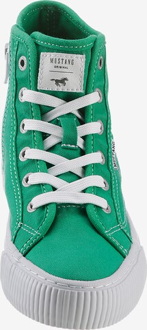 MUSTANG High-Top Sneakers in Green