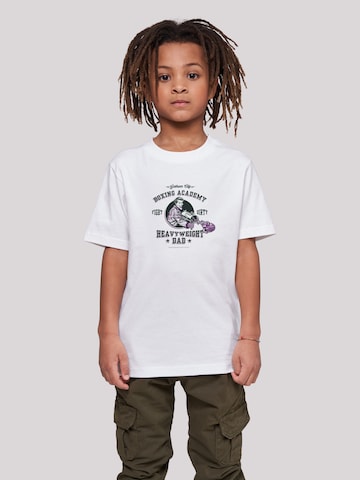 F4NT4STIC Shirt 'DC Comics Batman Heavyweight Dad' in Wit: voorkant