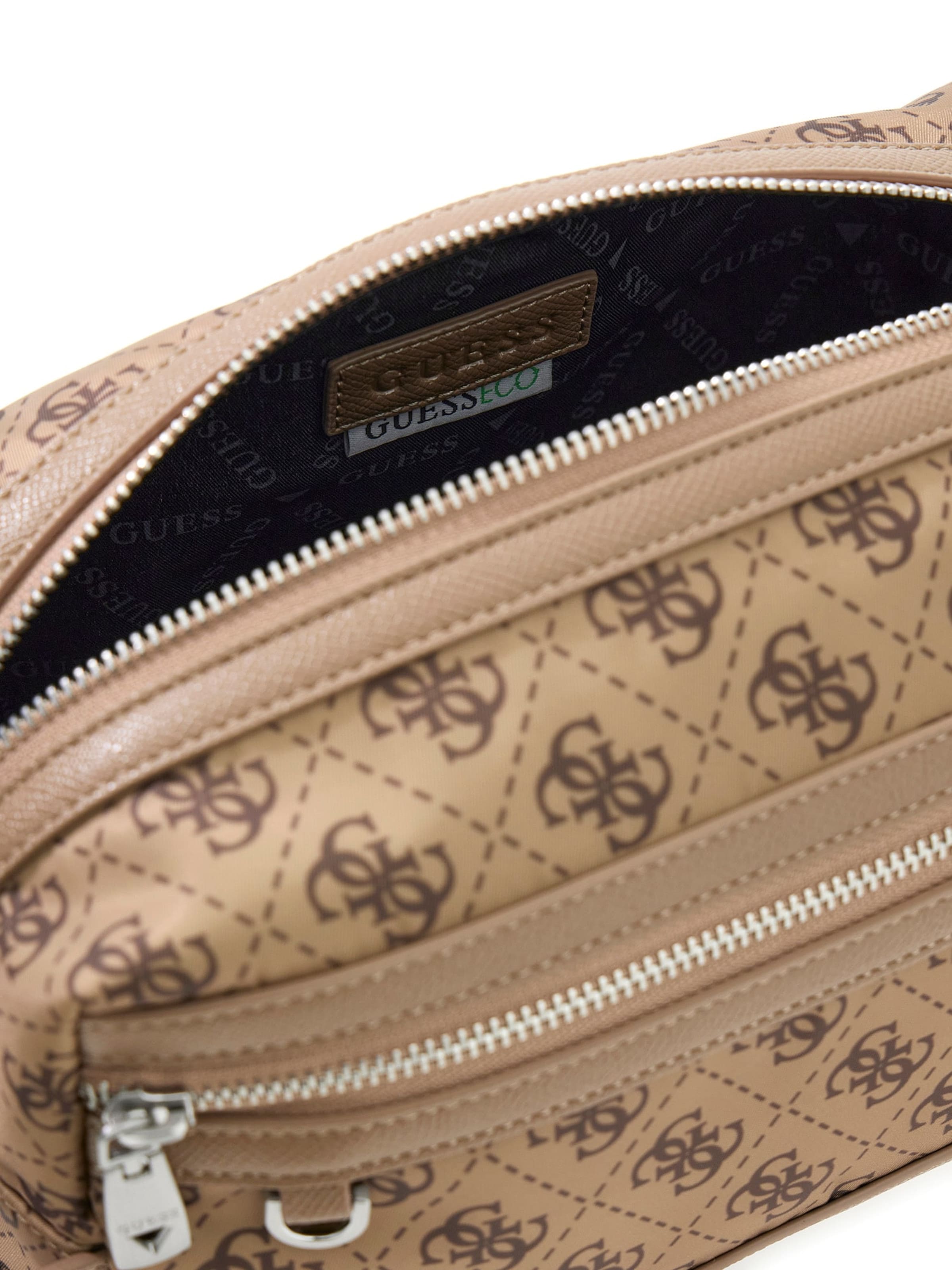 GUESS Toilettilaukku 'BERLIN' värissä beige