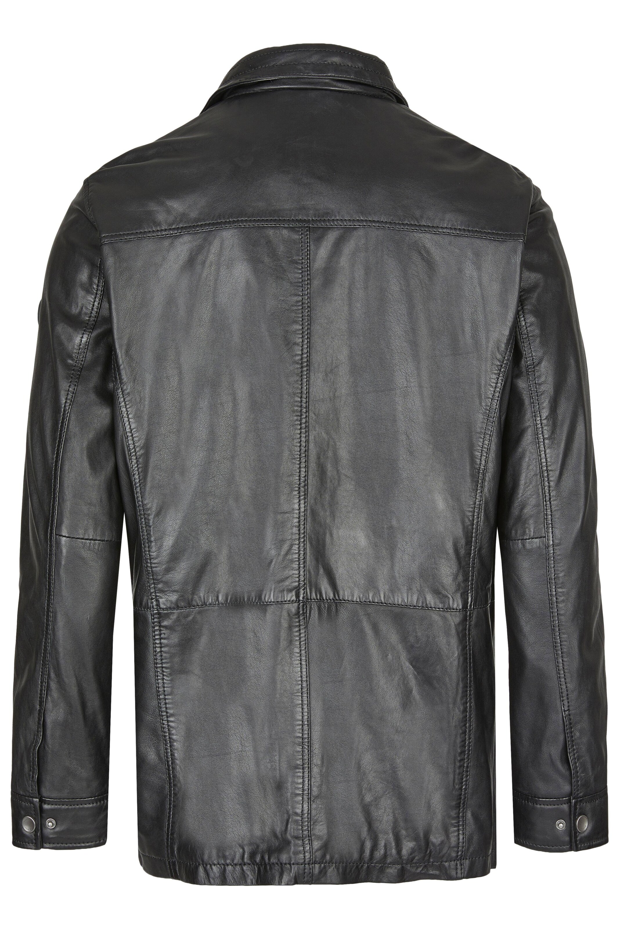 bugatti Lederjacke 'BUAntonio' in Schwarz