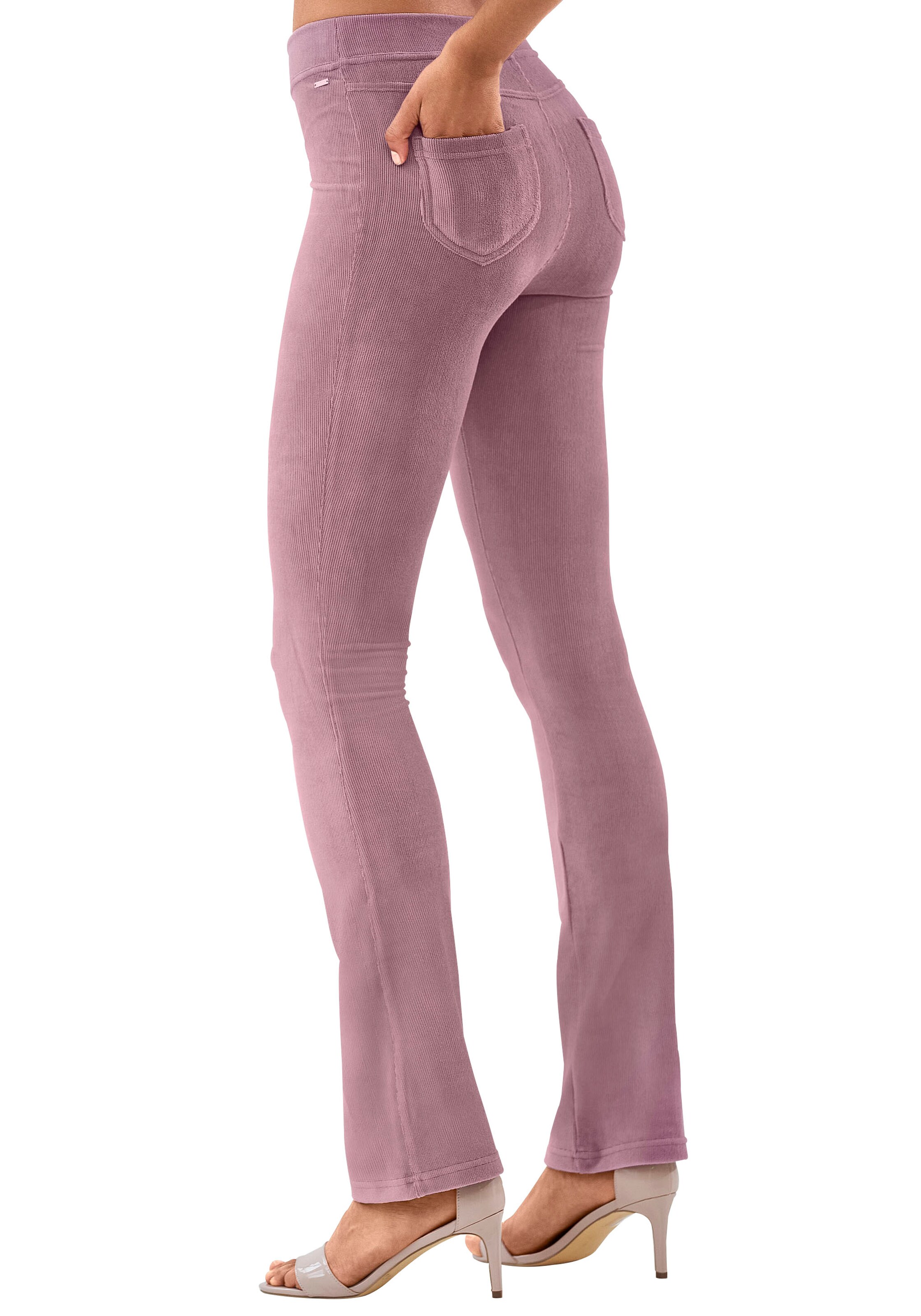 LASCANA Flared Pants in Pink