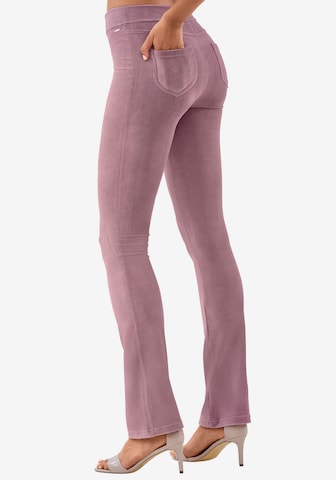 LASCANA Flared Broek in Roze