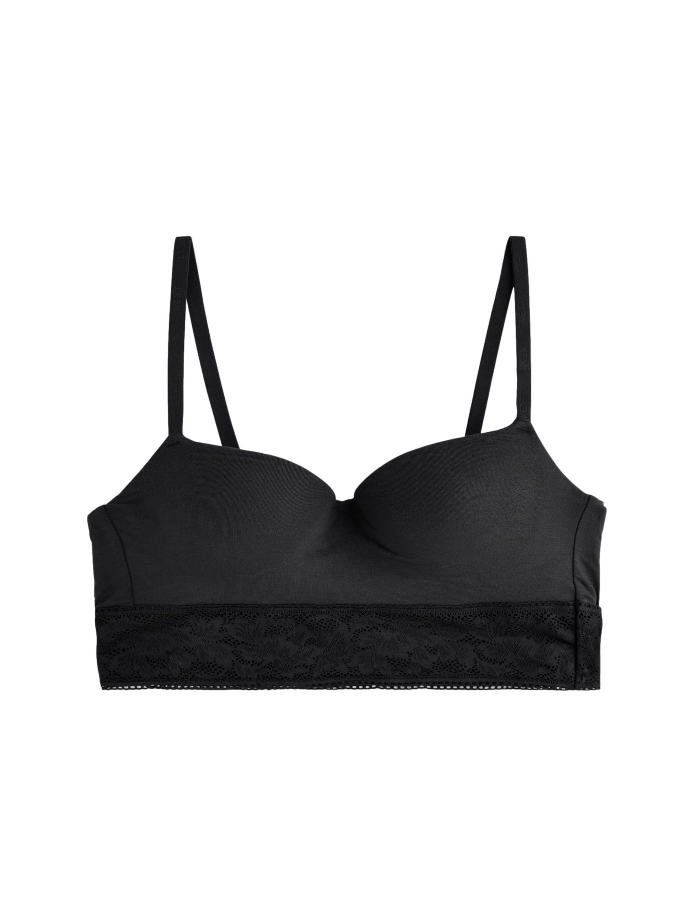 Next T-särgi Rinnahoidja, värv must: eest vaates