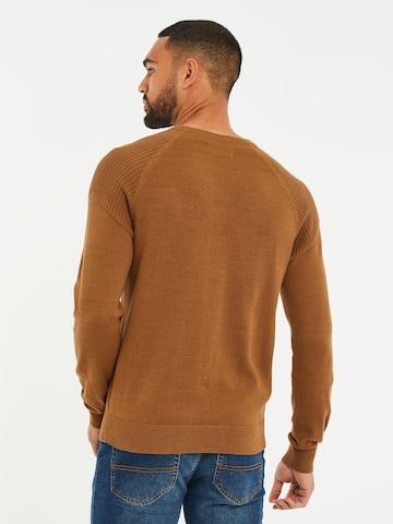 Threadbare Sweater 'Badger' in Brown