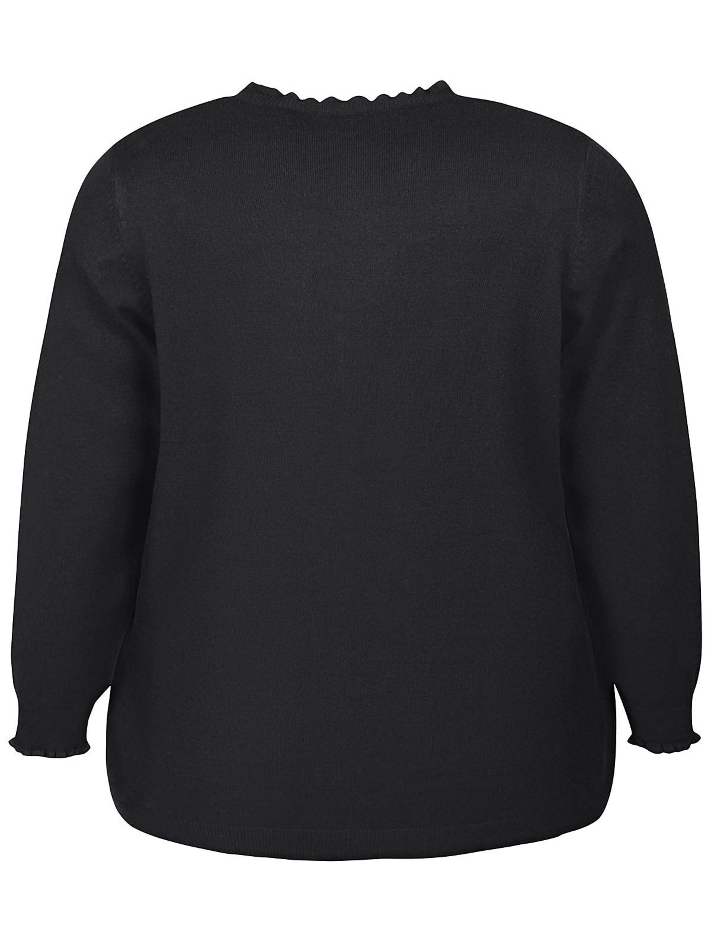 Zhenzi Gebreid vest 'Kogle 1163' in Zwart