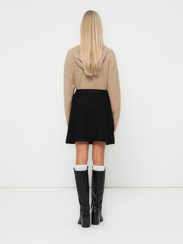 PIECES Spódnica 'PCMALOU' w kolorze czarny