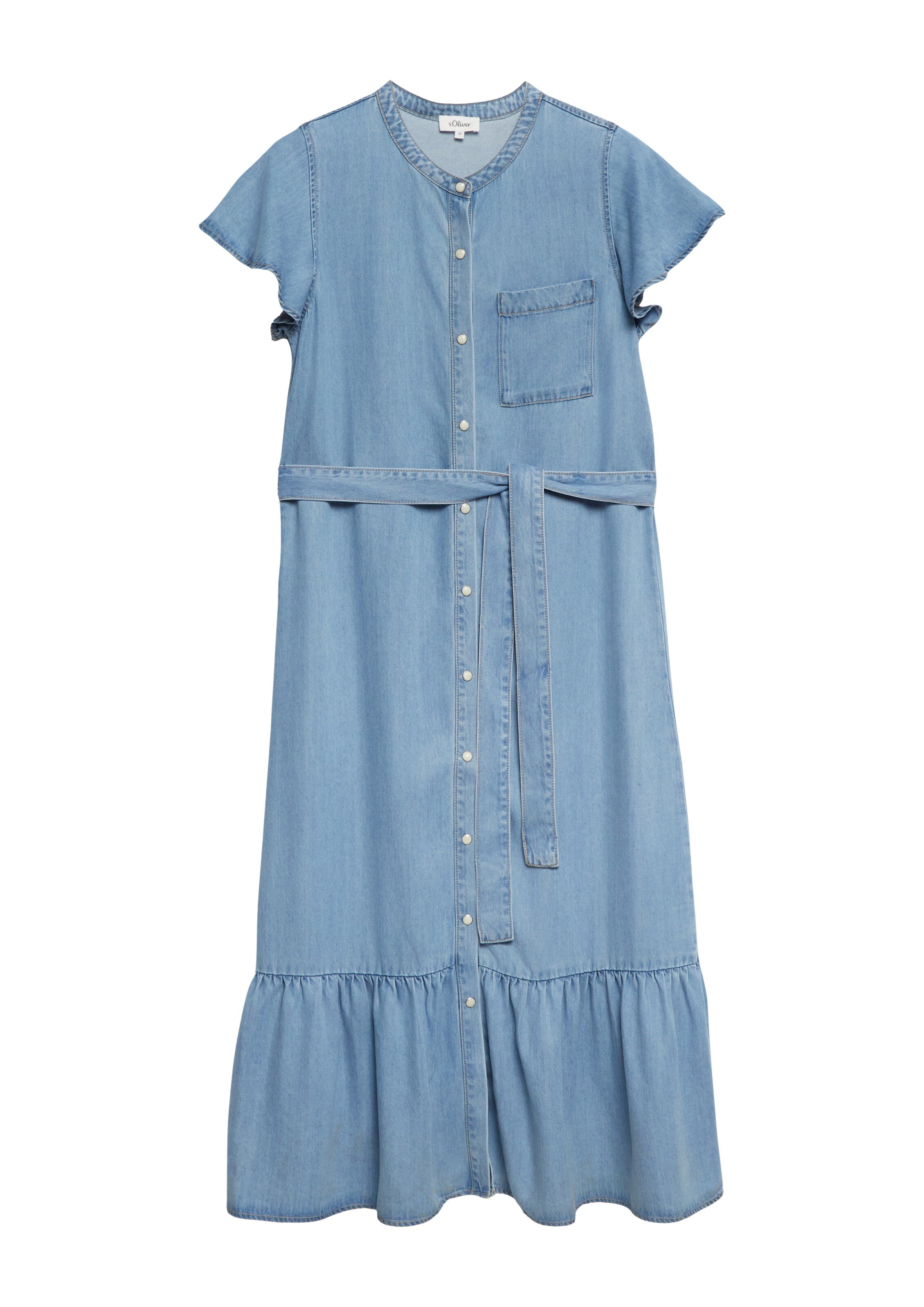 s.Oliver Jurk in Blauw: voorkant