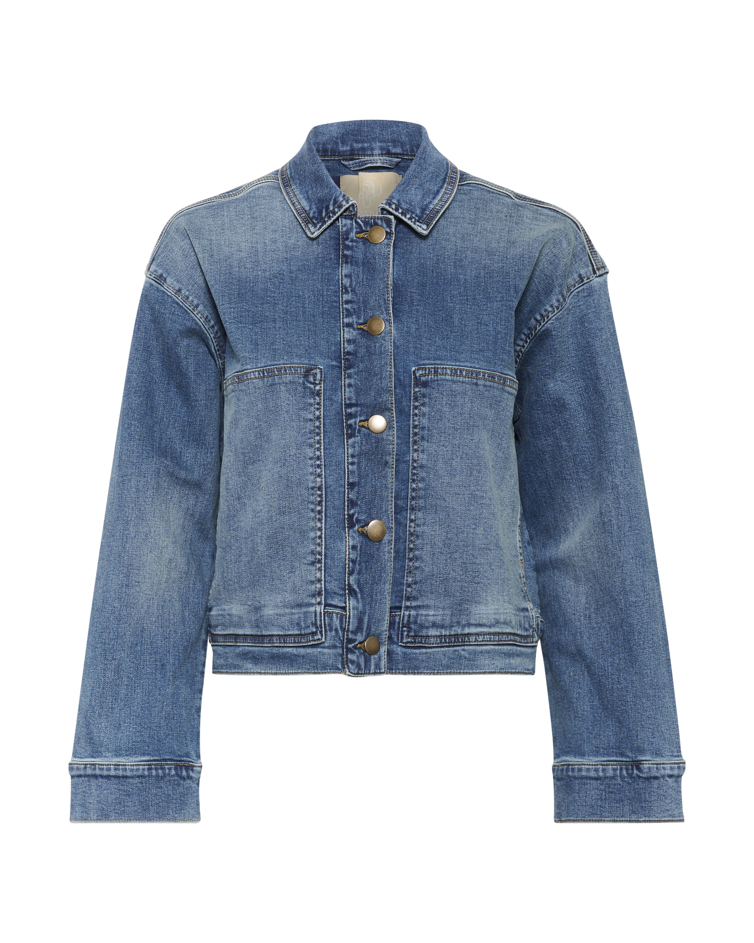 CULTURE Tussenjas in Blauw: voorkant