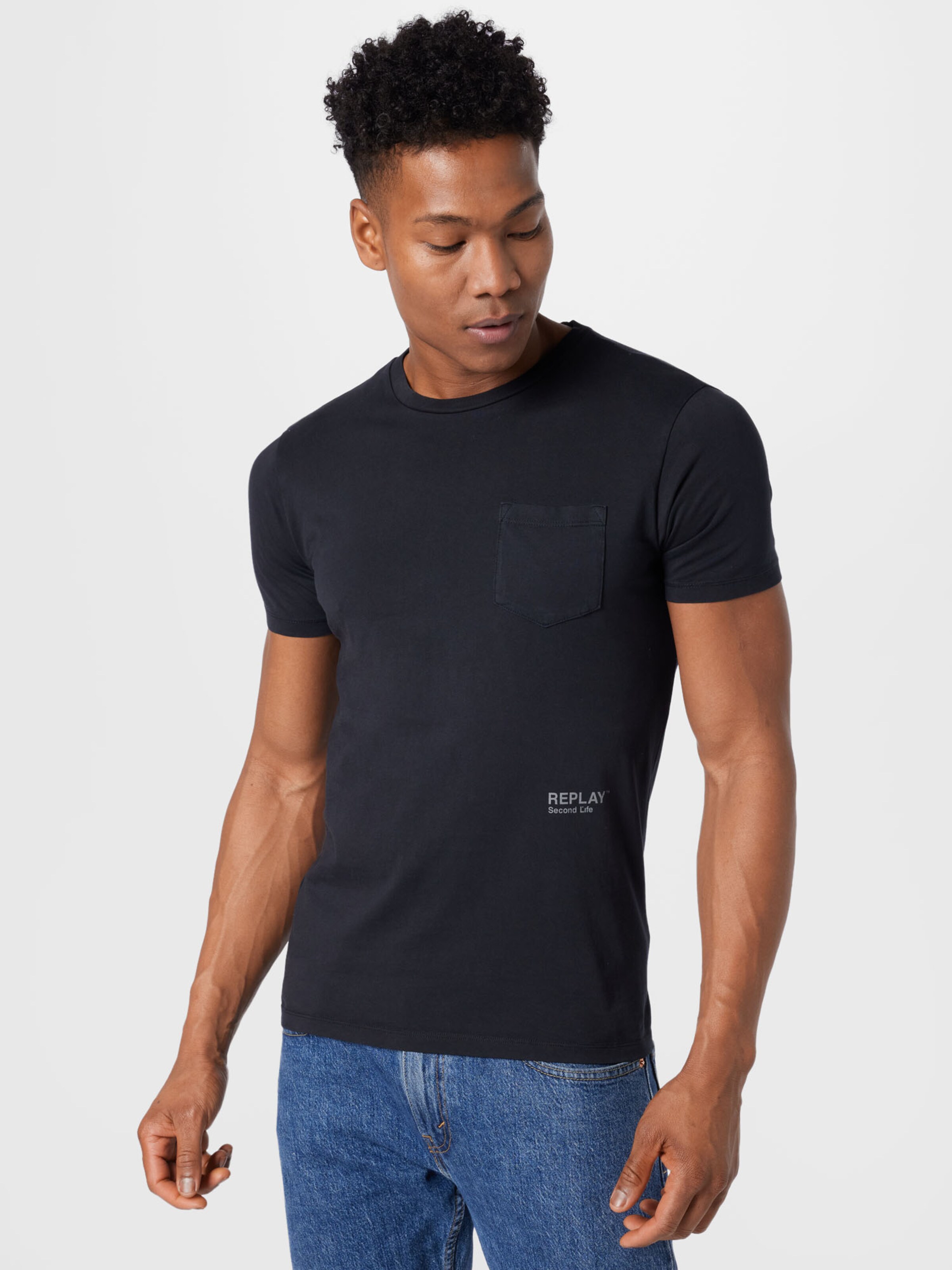T-shirt oversize in cotone con frange di Replay
