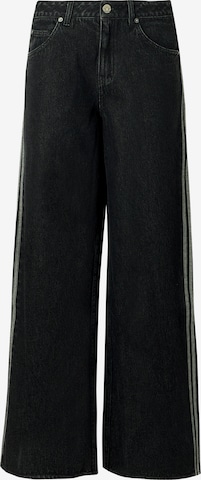 ADIDAS ORIGINALS Baggy Farkut 'FIREBIRD' värissä musta: etupuoli