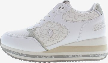 U.S. POLO ASSN. Lace-Up Shoes 'Sylvi' in White: front