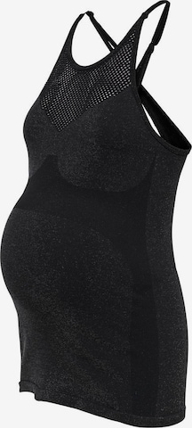Only Maternity Top in Zwart: voorkant