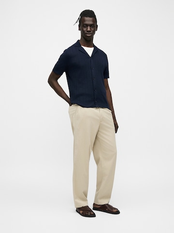 BOSS Gebreid vest 'C-Neri' in Blauw