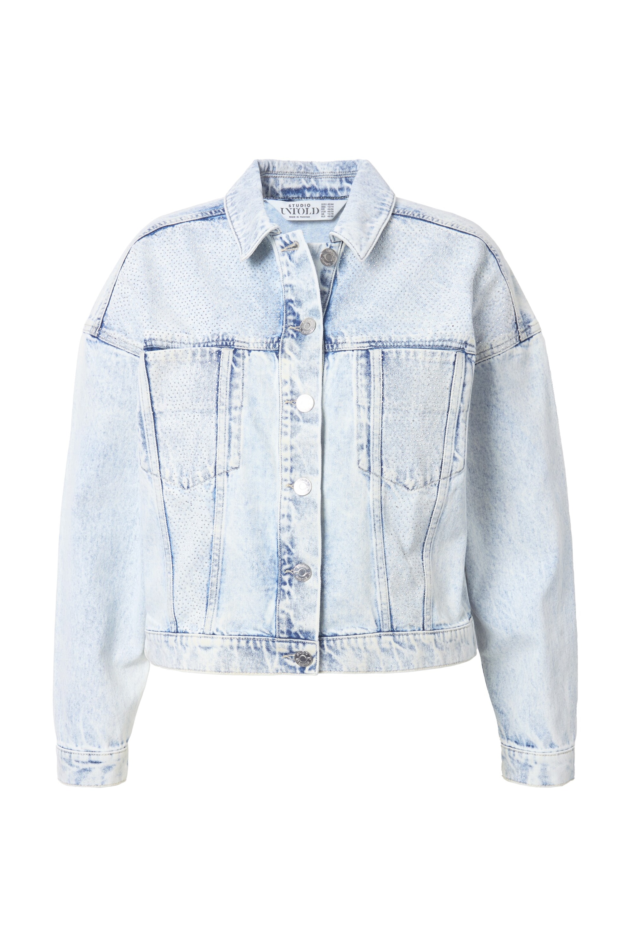 Studio Untold Tussenjas in Blauw: voorkant