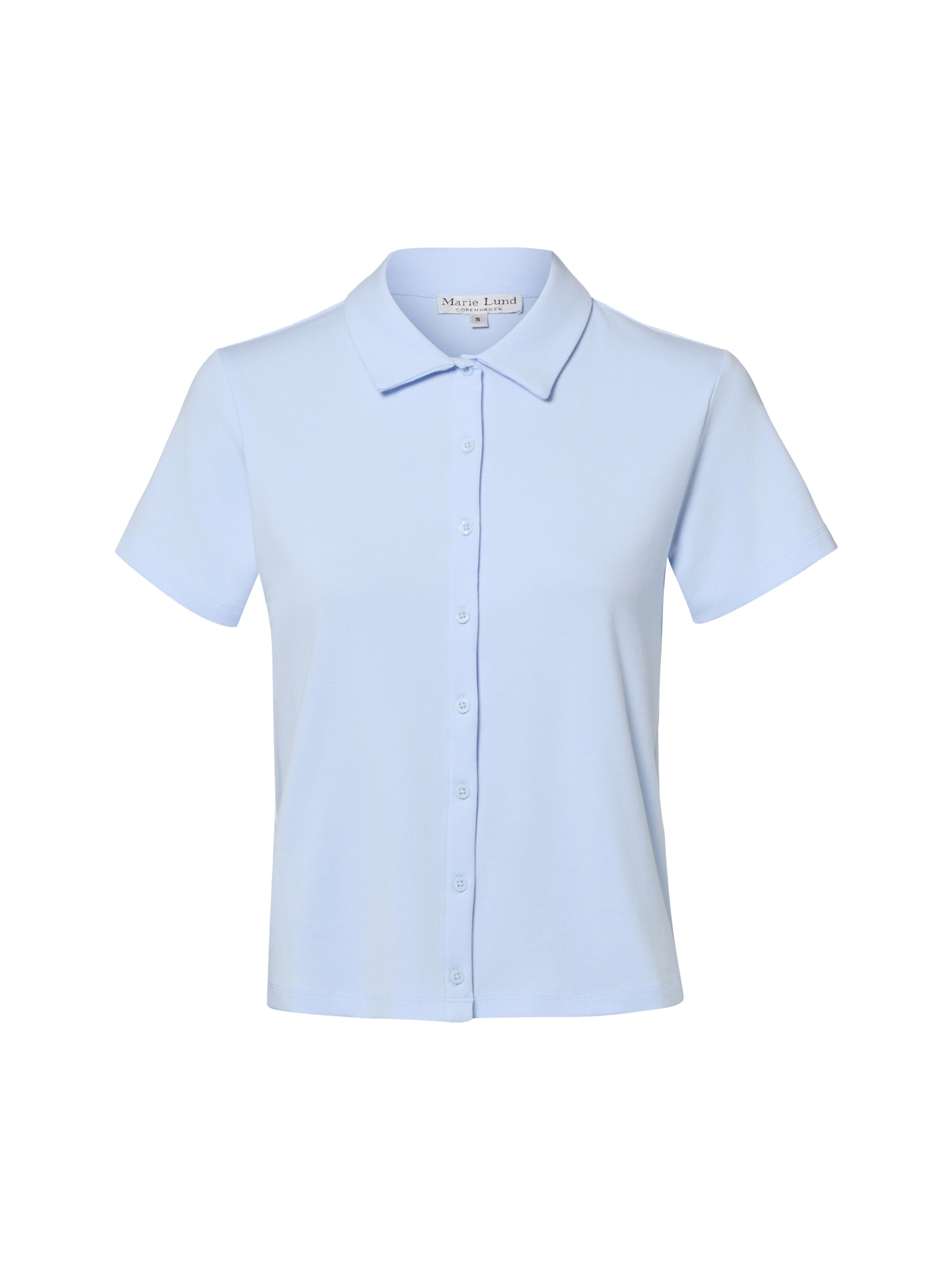 Marie Lund Bluse in Blau: Vorderseite
