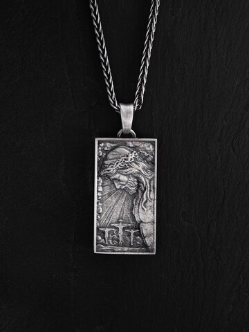 Ciondolo 'JESUS WITH CROWN OF THORNS' di REYTEL in argento