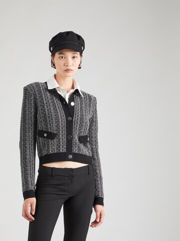 BOSS Knit Cardigan 'Feninza' in Black: front