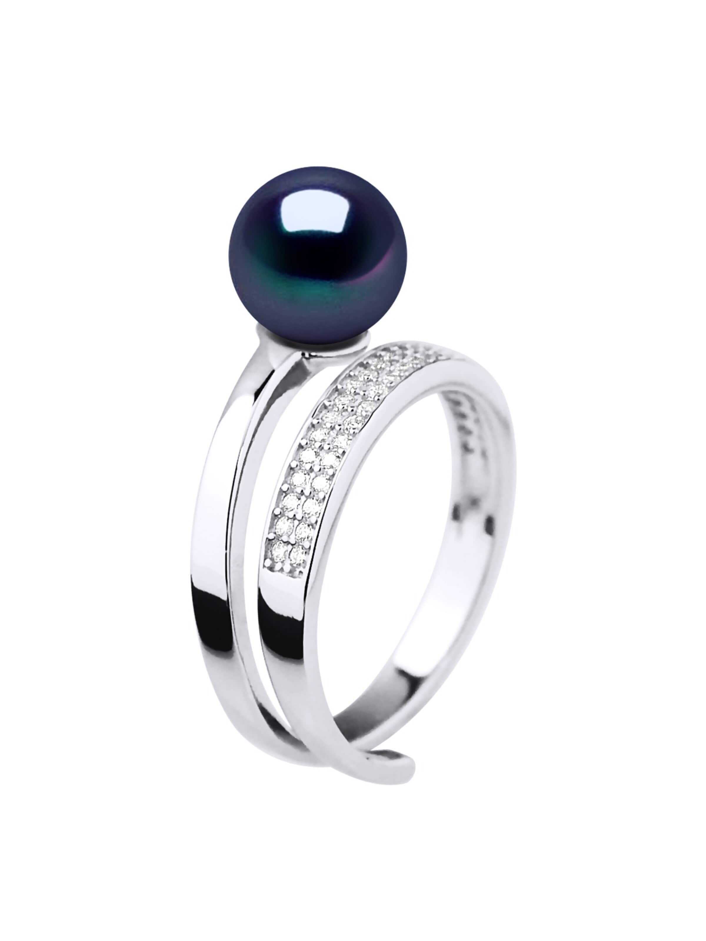Anello 'PORTOFINO' di Ateliers Saint Germain in nero: frontale