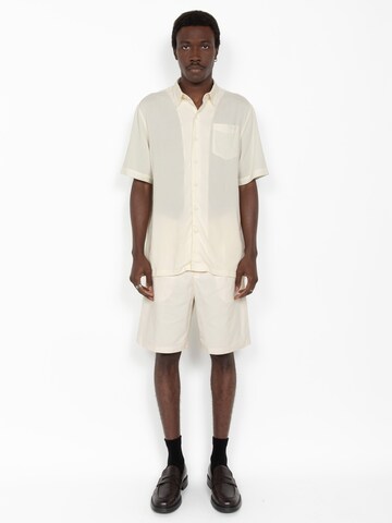 T-Shirt Schott NYC en blanc : devant