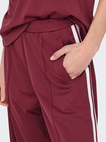 Wide Leg Pantalon ONLY en rouge
