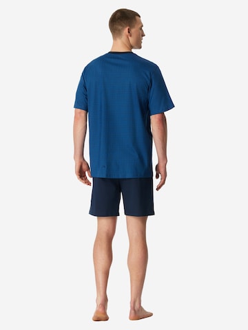 SCHIESSER Pyjama kort ' Comfort Essentials ' in Blauw