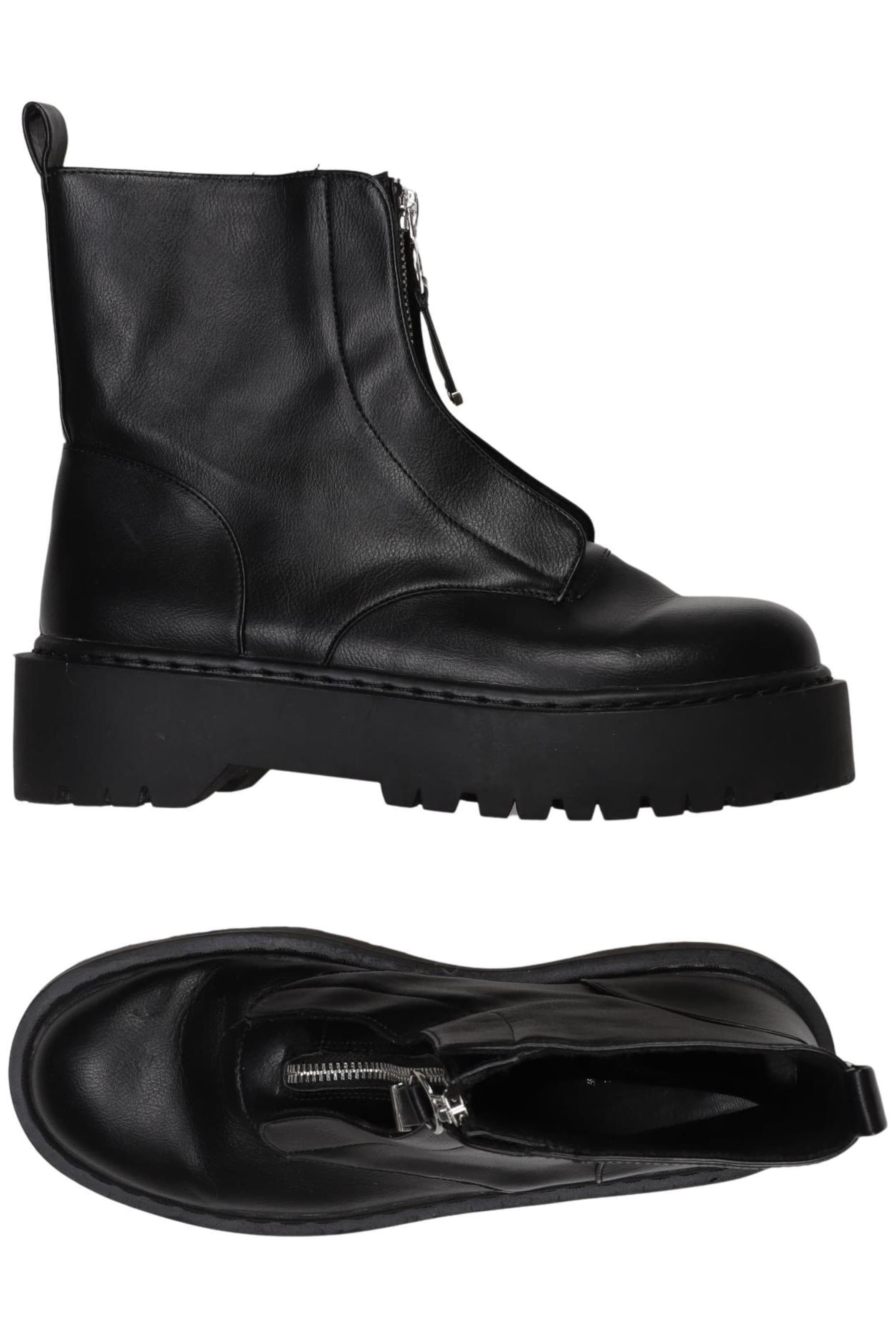 Pull&Bear Dress Boots in 39 in Black: front