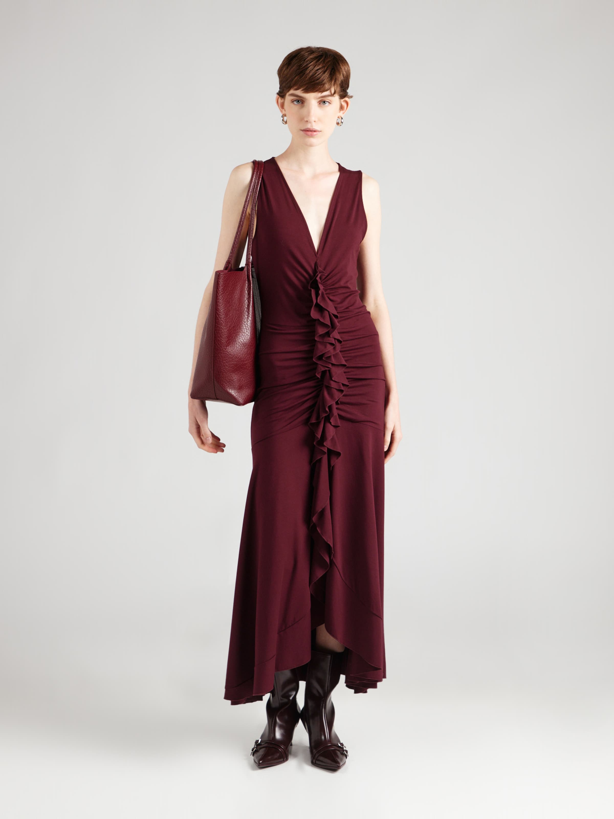 other stories burgundy dress