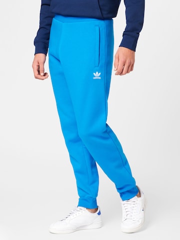 Effilé Pantalon 'Trefoil Essentials' ADIDAS ORIGINALS en bleu : devant