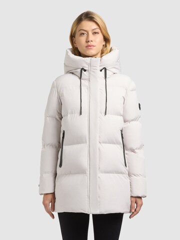 khujo Jacke 'Drown2' in Weiß: Vorderseite