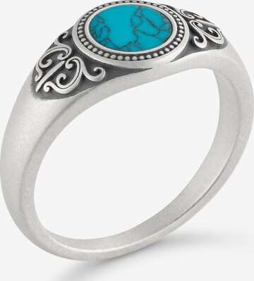 Anello 'Aquastone Signet' di Commen Lines in argento: frontale