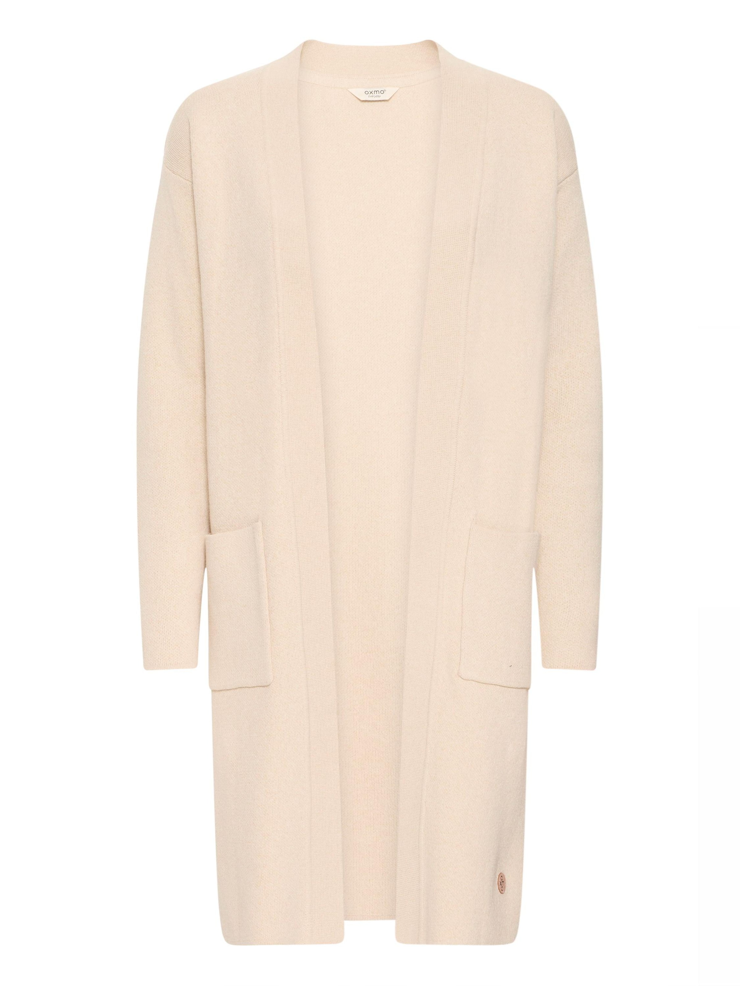 Oxmo Strickjacke ' OXFINA ' in Beige: Vorderseite