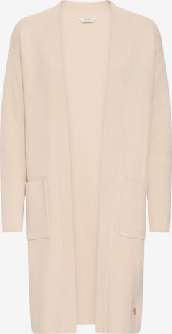 Oxmo - Casaco de malha ' OXFINA ' em bege: frente