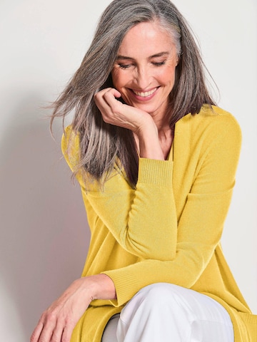 Goldner Strickjacke in Gelb