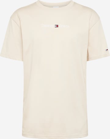 T-Shirt Tommy Jeans en beige : devant