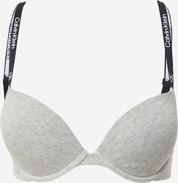Calvin Klein Underwear Push-up Bra in Grey: front