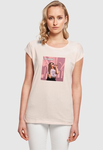Merchcode T-Shirt 'Grand - San Antonio' in Pink: predná strana