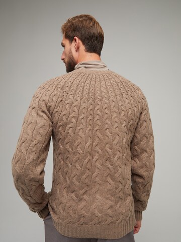 ABOUT YOU x Kevin Trapp Sweater 'Matthew' in Brown