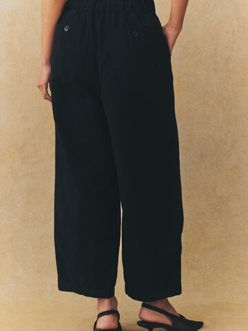 Wide Leg Pantalon Next en noir