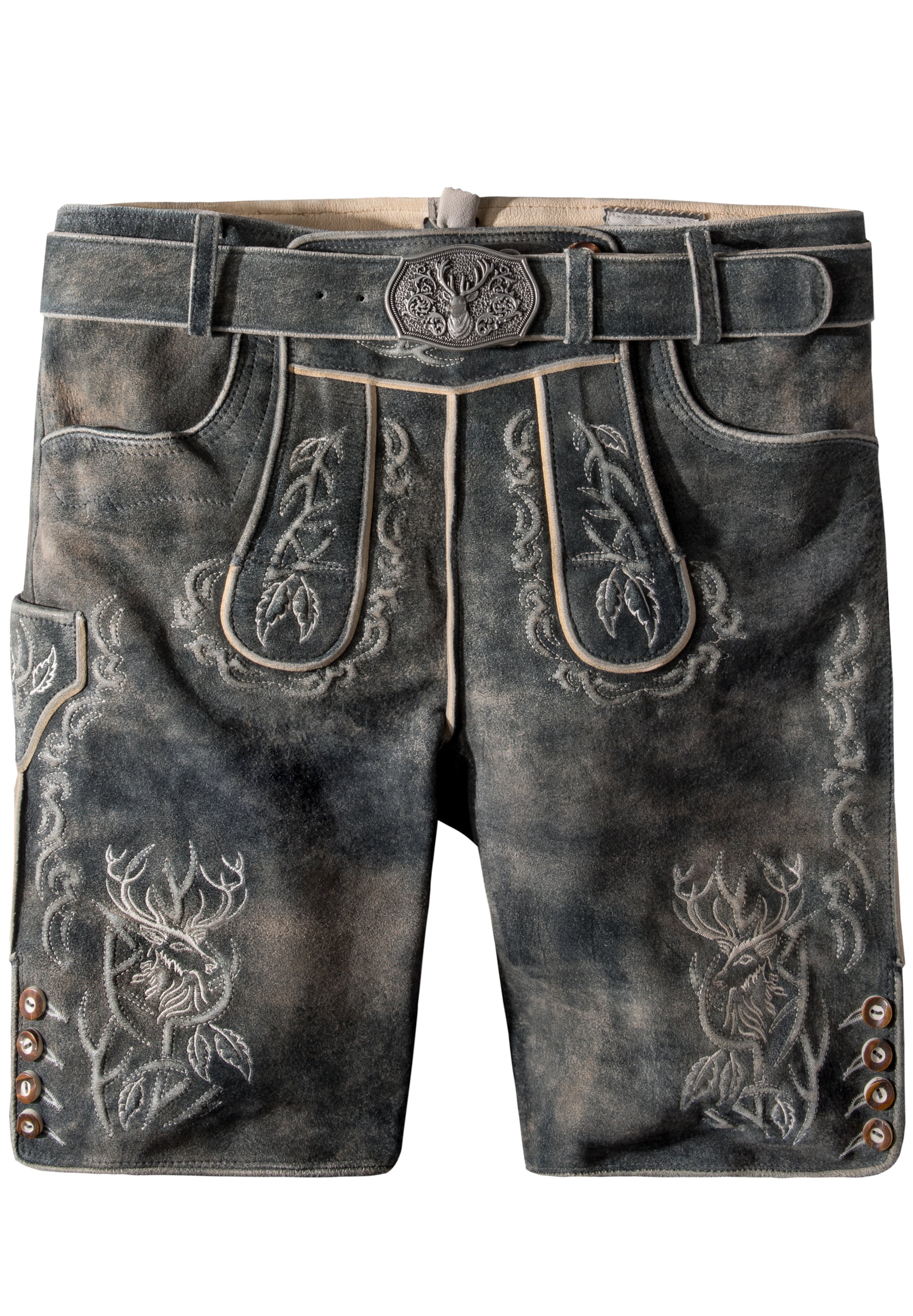 STOCKERPOINT - Calças tradicionais 'Lee' em cinzento: frente