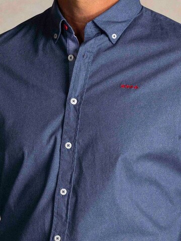 Coupe regular Chemise 'James Oban' NZA New Zealand Auckland en bleu