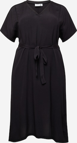 Robe 'MESIAN' EVOKED en noir : devant