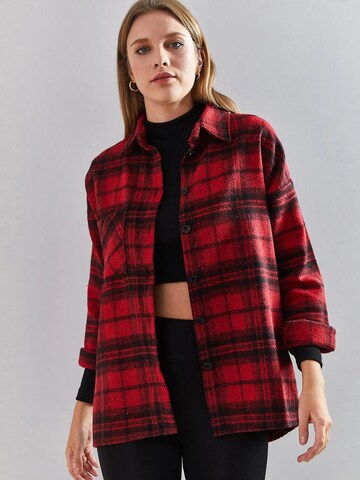 Bianco Lucci Bluse in Rot: Vorderseite