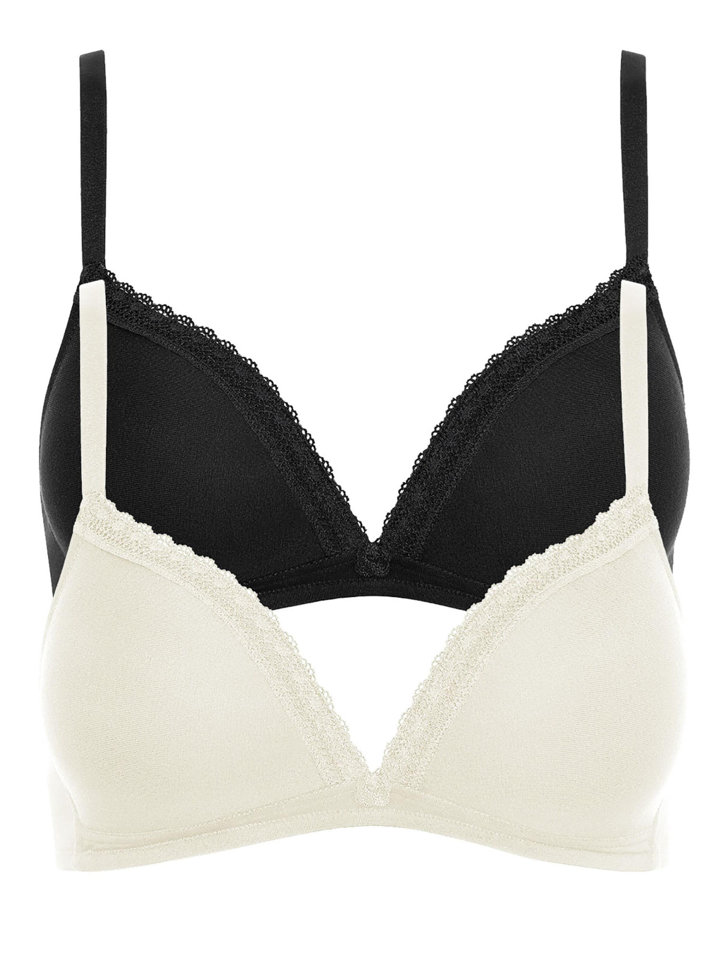 Lisca Triangel BH 'Ines'‌‌‌‌‌‌‌‌ in Schwarz: Vorderseite