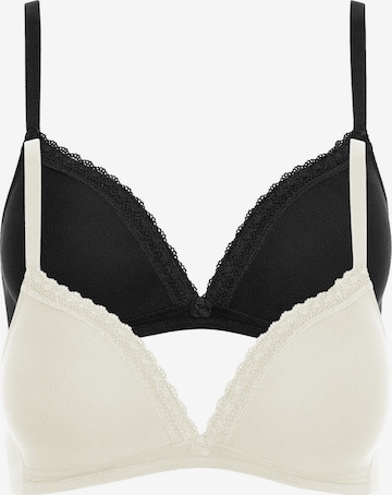 Lisca Triangel BH 'Ines' in Schwarz: Vorderseite